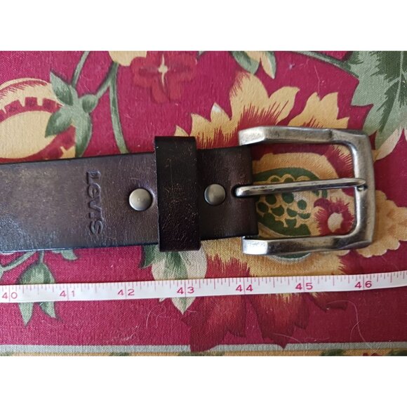 Levis Genuine Leather Belt 38/40 Adjustable With Metal Buckle - Picture 2 of 10